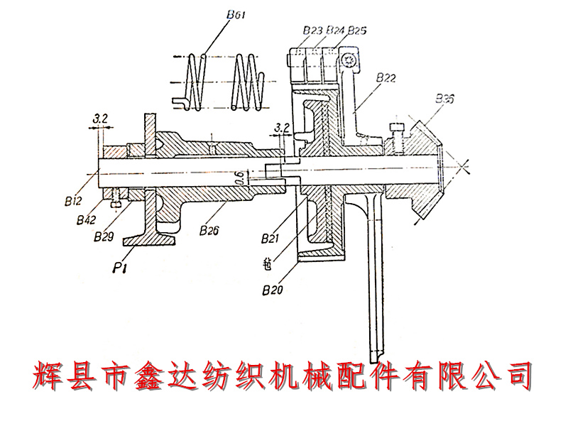 送經(jīng)機構(gòu)裝置圖